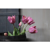 Namaak boeket Tulpen soft purple 48 cm