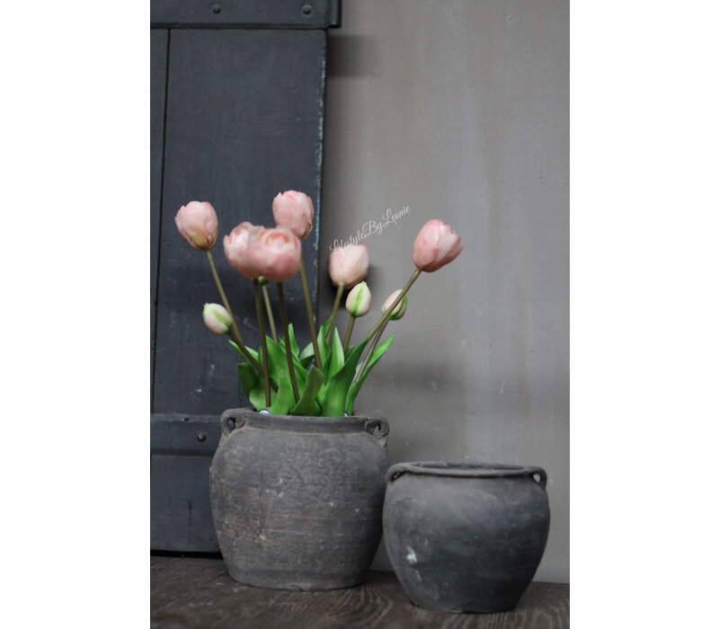 Namaak boeket Tulpen light pink 44 cm