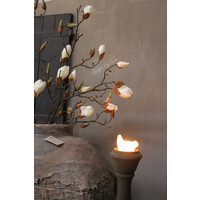 Zijden Magnolia tak white large 116 cm