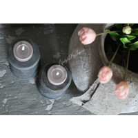 LED waxinelichtjes Jumbo Soft rose set van 2