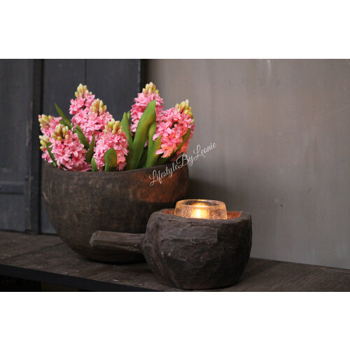 Namaak bloeiende Hyacinth light pink 35 cm 