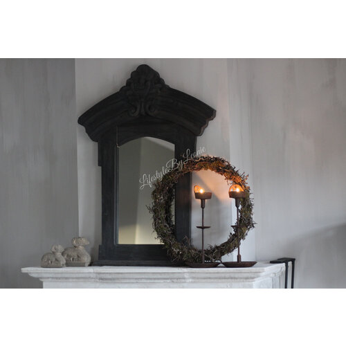 Houten spiegel Toog Black wash 120 cm 