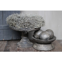 Sobere houten decoratie bal Old wood 8 cm