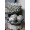 Sobere houten decoratie bal Old wood 8 cm