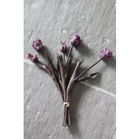 Namaak boeket real touch papegaaien tulpen Mauve 40 cm