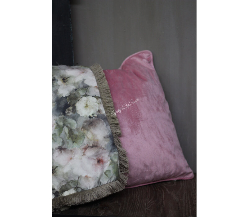 Velvet kussen Dusty rose 45 x 45 cm