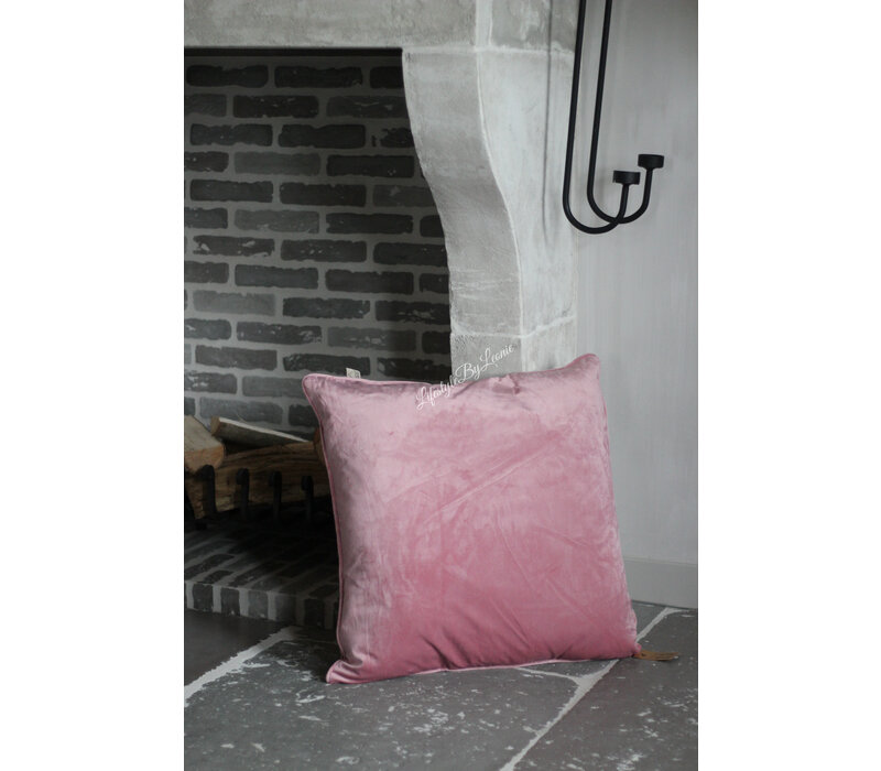 Velvet kussen Dusty rose 60 x 60 cm