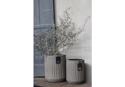 STILL carved planter Leem 27 x 22 cm