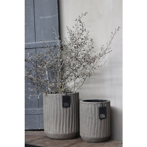 STILL carved planter Leem 27 x 22 cm 