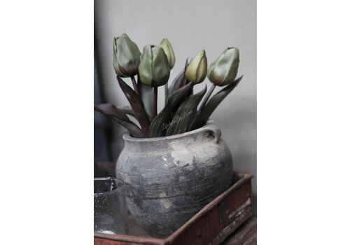 Namaak boeket Tulpen green 30 cm
