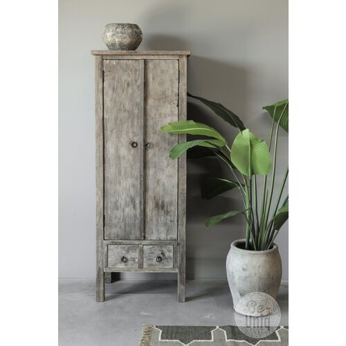 Smalle hoge kast Island collectie 160 x 60 cm 