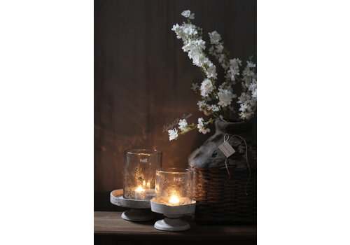 PMR PMR plateau op voet Dirty white 22 cm