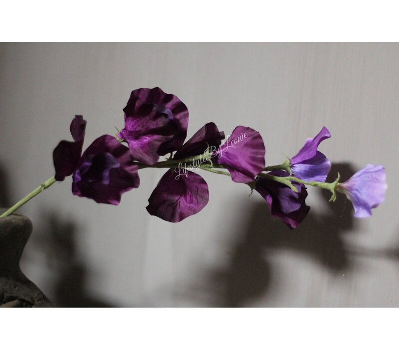 Namaak tak Sweetpea Dark purple 56 cm