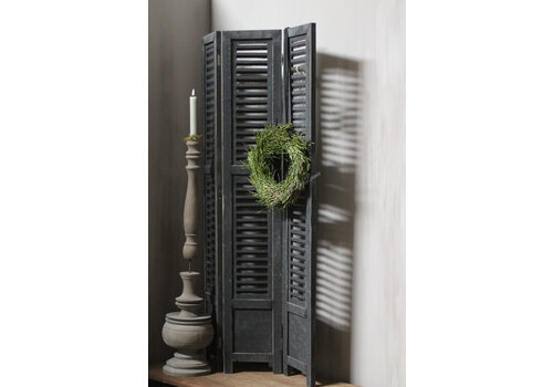 Drieluik Shutters black wash 118 cm