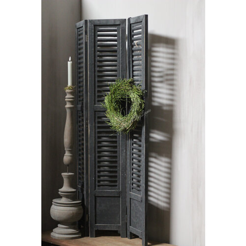 Drieluik Shutters black wash 118cm 