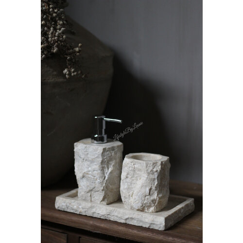 Brynxz badkamer set Rockstone Sand 15cm 