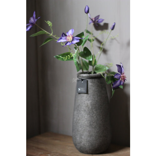 Zijden tak Clematis paars 78 cm 