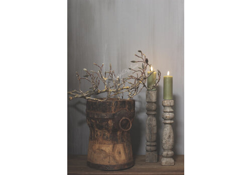 Wax LED kaars Olive 5 x 12,5 cm