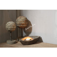 Houten decoratie ornament Artisjok 25 cm