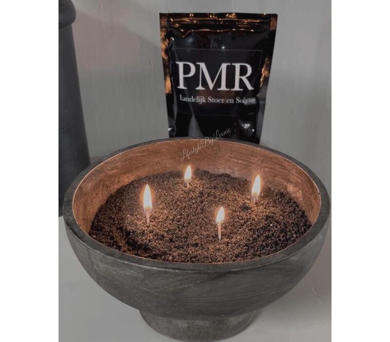 PMR ronde schaal / vijzel op voet 20cm