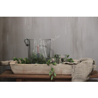 Windlicht Suus vierkant en rond 30 cm met S-haak