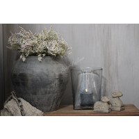 Windlicht Suus vierkant en rond 30 cm met S-haak