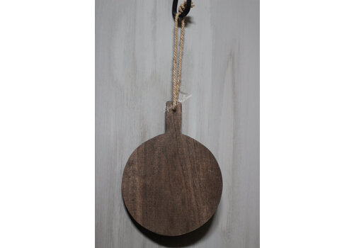 Rond houten plateau / tapas schaal Brown 30 cm