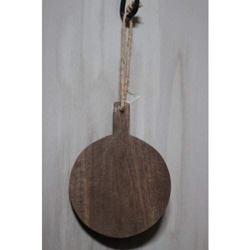 Rond houten plateau / tapas schaal Brown 30 cm 