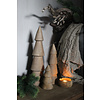 Massief houten kerstboom Walnut 30 cm