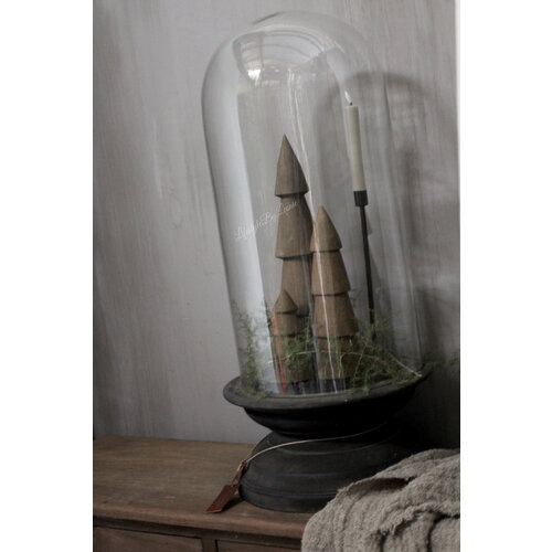 Massief houten kerstboom Walnut 30 cm 