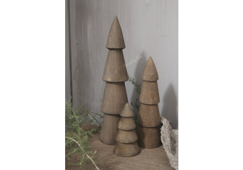 Massief houten kerstboom Walnut 40 cm