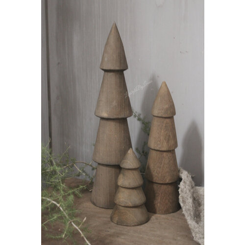 Massief houten kerstboom Walnut 40 cm 