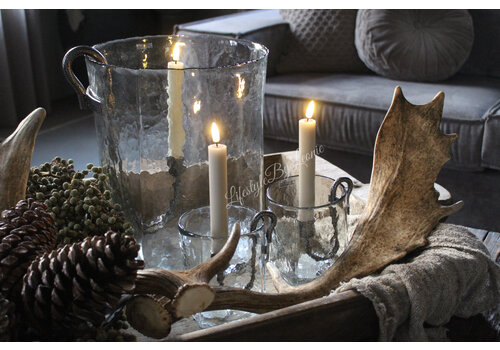 Wax LED dinerkaars Sand 15 cm set van 2