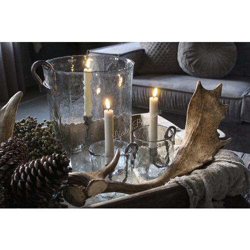 Wax LED dinerkaars Sand 15 cm set van 2 