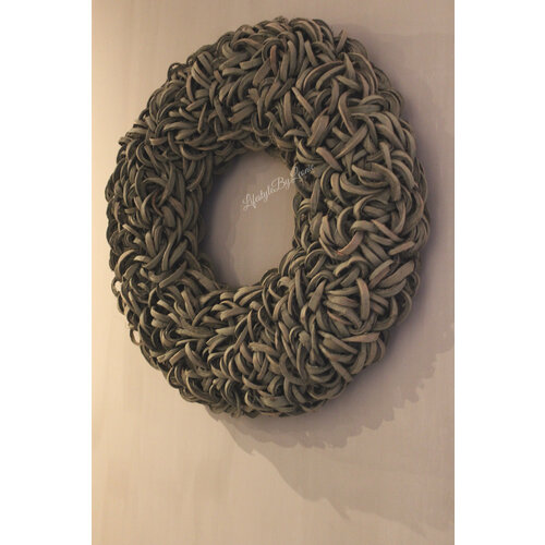 Krans Coco slice old green 80 cm 
