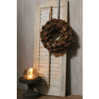 Dikke moskrans / Pinecones 35 cm