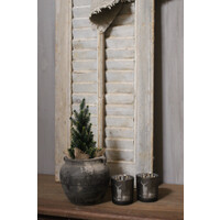 Namaak pinus boompje in jute 27 cm