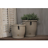 Brynxz hoge planter oval Boho sand 26 x 25 x 18 cm