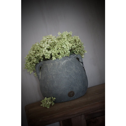 Brynxz rond kruikje met oren Vintage 23 x 20 cm 