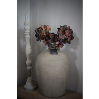 Zijden Hortensia black/brons 60 cm