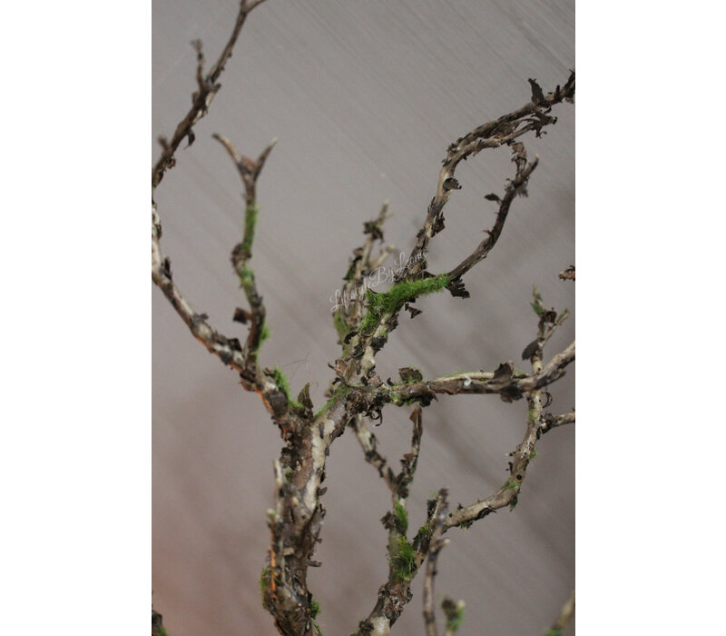 Namaak wilde twig tak met mos 70 cm