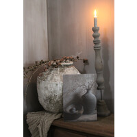 Canvas prent A4 Fles en houten bakjes
