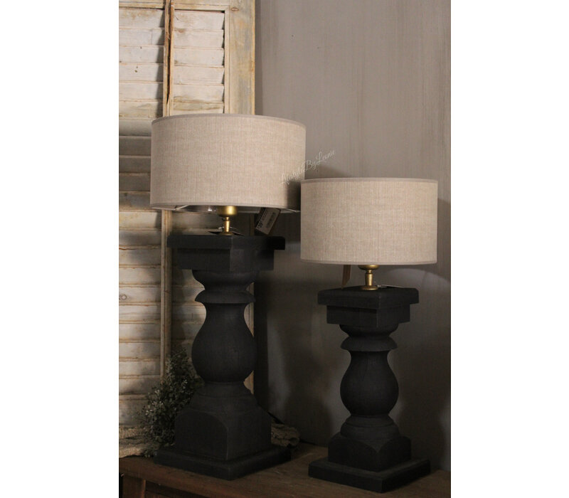 Baluster lampvoet Black 46 cm