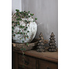 Sober houten kerstboom bruin gold wash 20 cm