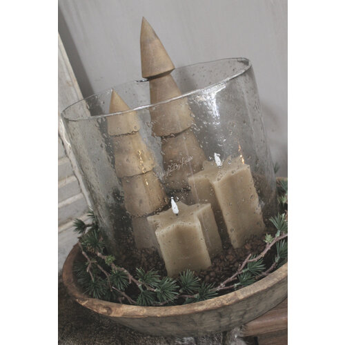 Massief houten kerstboom Walnut 40 cm 