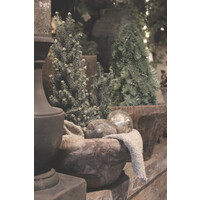 Namaak pinus boom in jute 40 cm