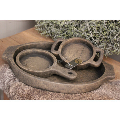Brynxz set van 3 plates Brown 35 cm 