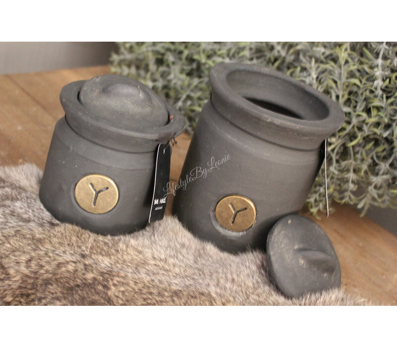 Brynxz pot with top waxinehouder / kruidenpotje 9 x 8 cm