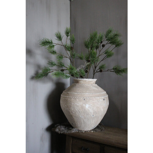 Namaak Pinus tak met dennenappeltjes 110 cm 
