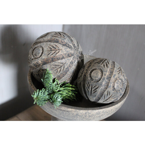 Houten bal Yfke houtsnijwerk S 